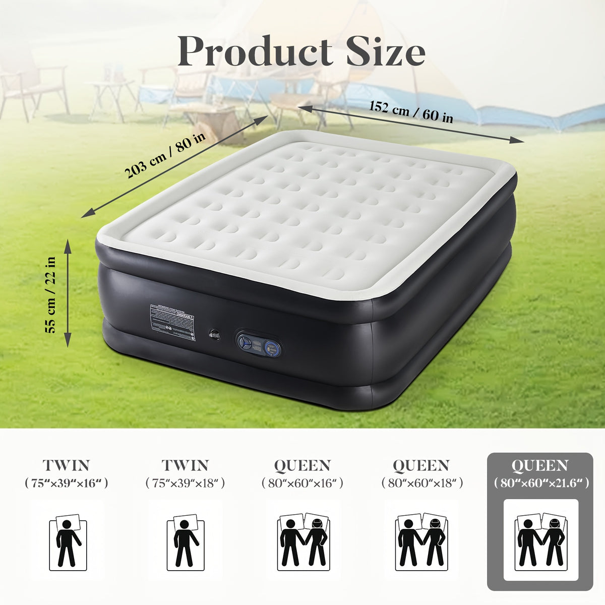 Tough, Anti- deformation Premium Camping Air Mattress