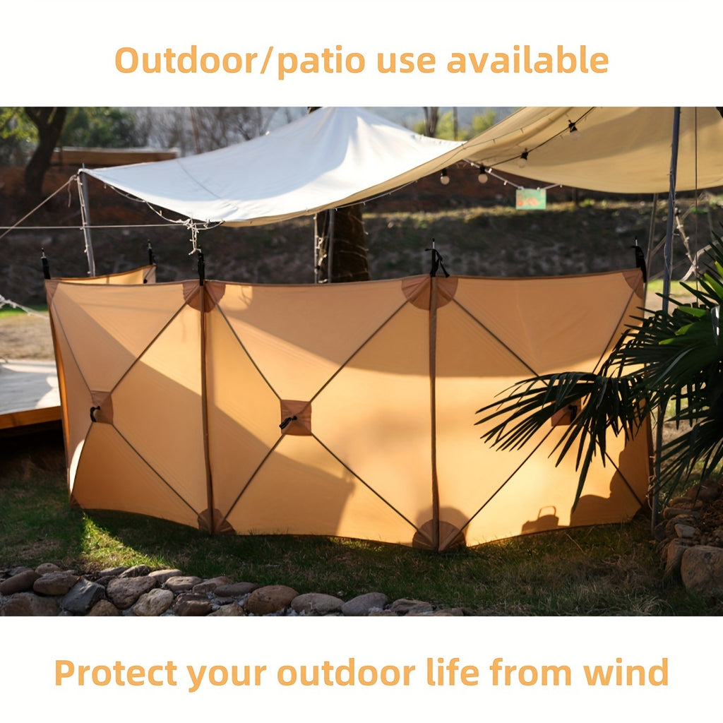 Camping windproof board, collapsible