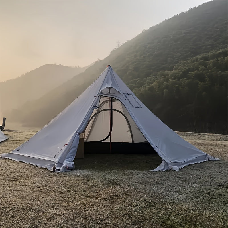 Ultimate Camping Pyramid Tent - Insulated for Cozy Nights, Fire-resistant