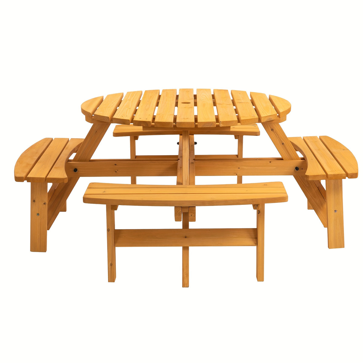8 Person Wooden Picnic Table