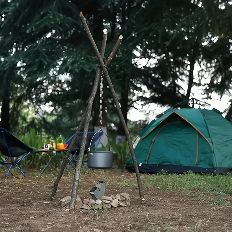 Outdoor Campfire Rack, Hanging Pot