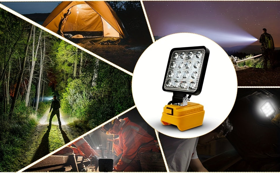 LED Work Light For DeWALT 20V MAX Battery, 90W 5400LM/60W 4500LM/48W 3800LM