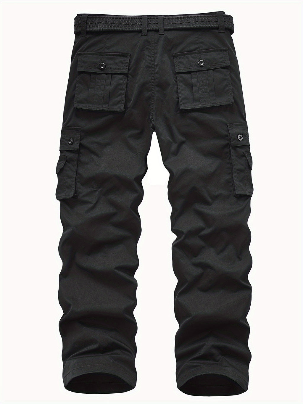 Classic Design Multi Flap Pockets Cargo Pants, Loose Fit Drawstring Cargo Pants