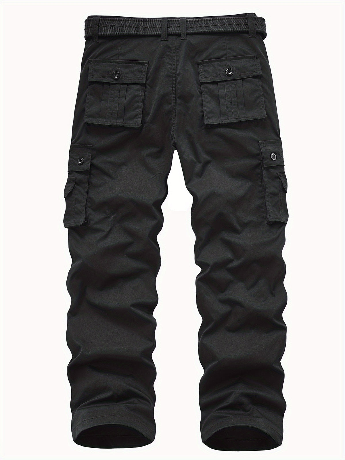 Classic Design Multi Flap Pockets Cargo Pants, Loose Fit Drawstring Cargo Pants