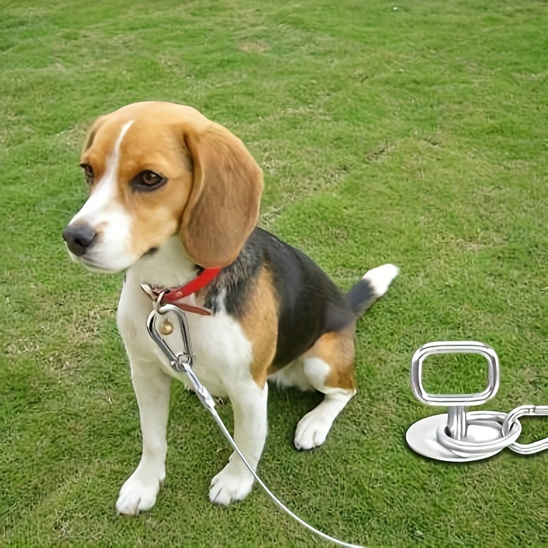 Sturdy 360-Degree Swivel Spiral Pet Anchor
