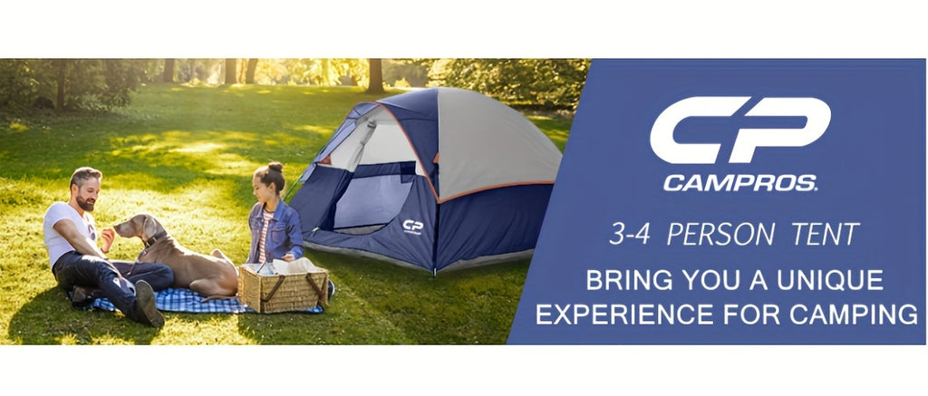 3 Person Camping Tent - Dome Tents, Waterproof Windproof