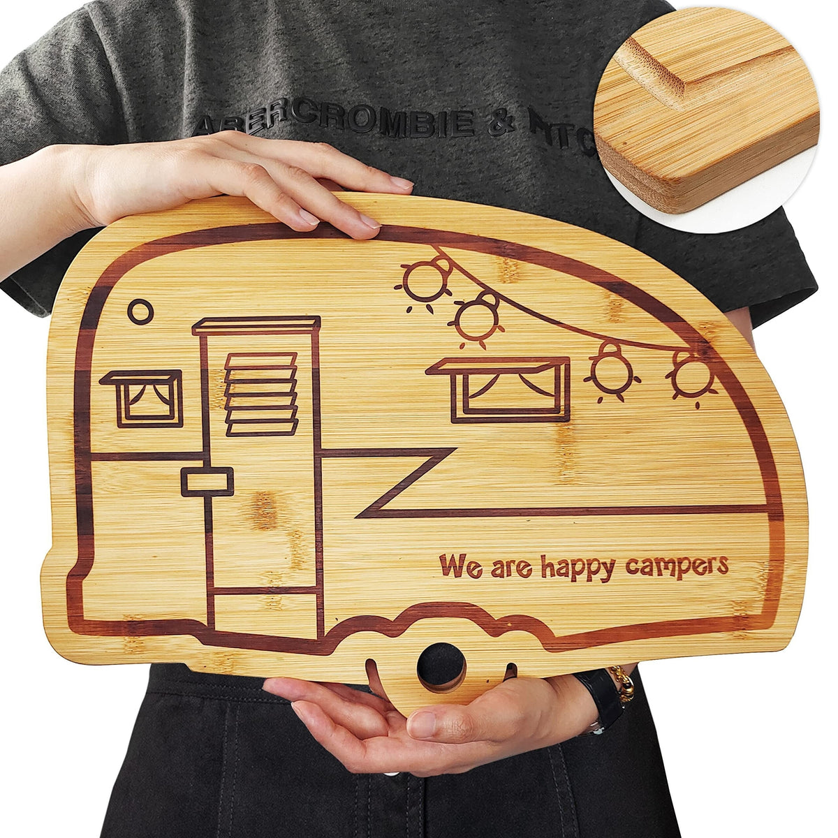 1/2pcs, Camper Bamboo Cutting Board Set For RV
