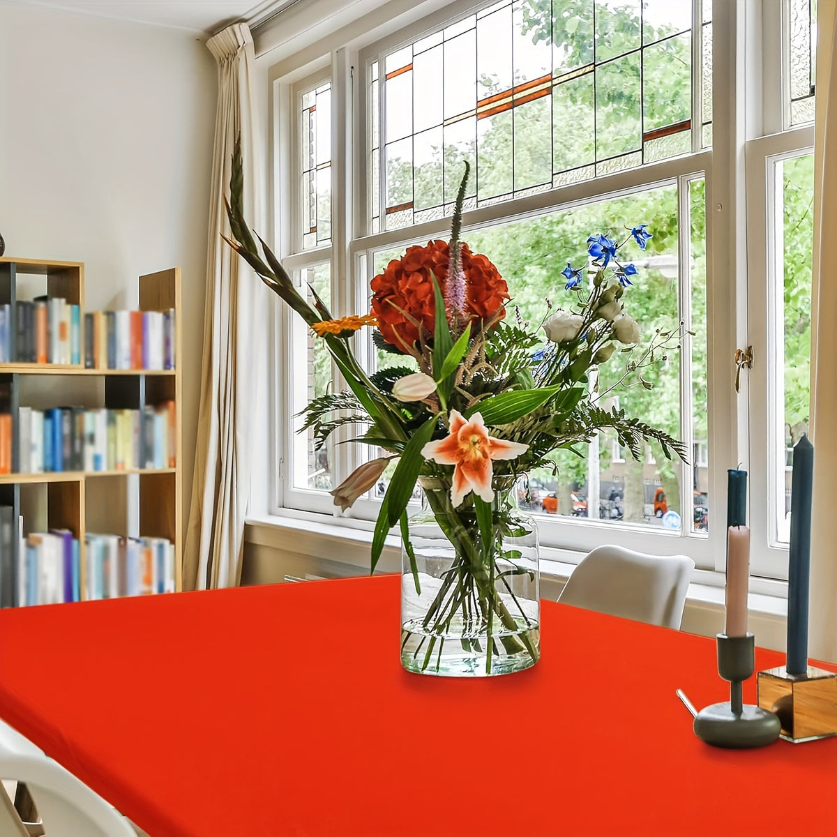 Rectangular Semi-Circle Tablecloth