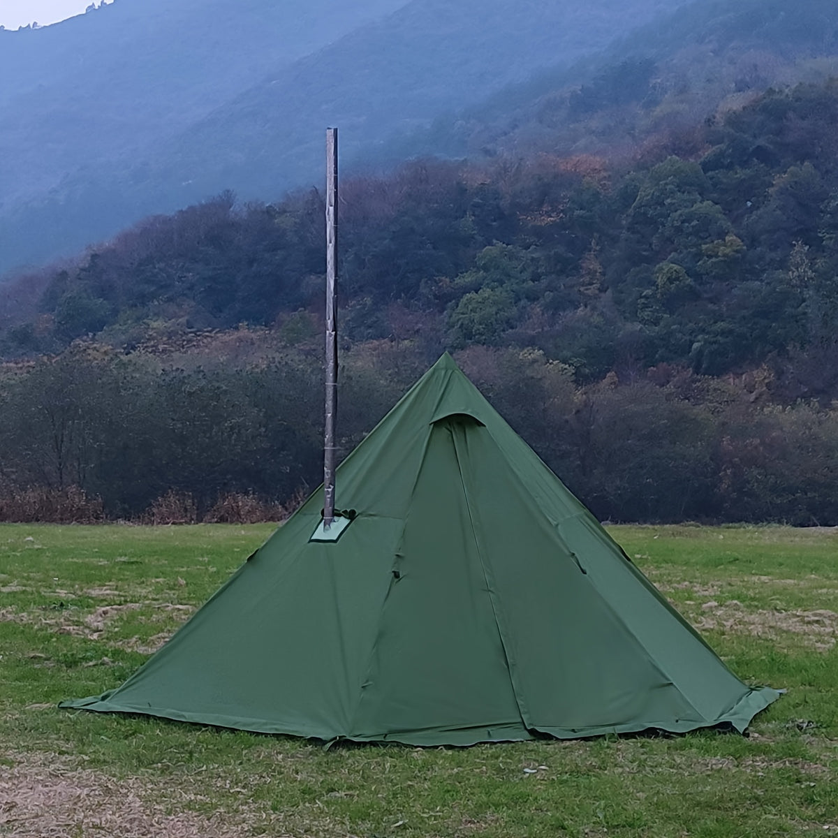 Waldmate 4-Season Hot Tent with Stove Jack & Snow Skirt, 6.89ft Standing Room