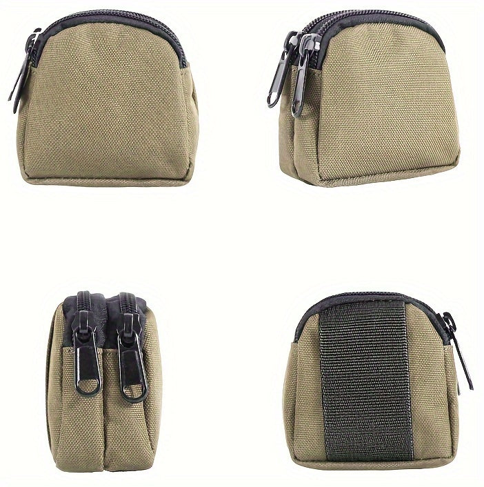 Simple Black Outdoor Fanny Bag, Men's Waist Bag