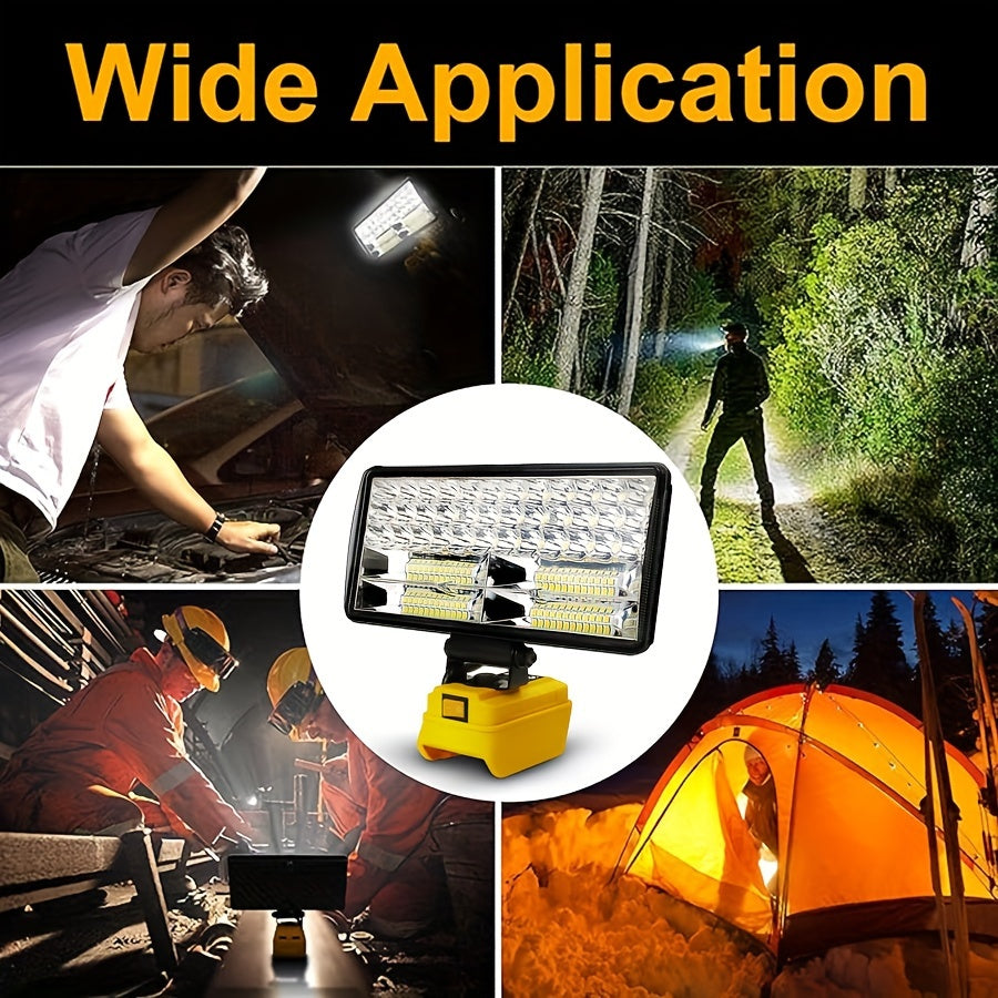 LED Work Light For DeWALT 20V MAX Battery, 90W 5400LM/60W 4500LM/48W 3800LM