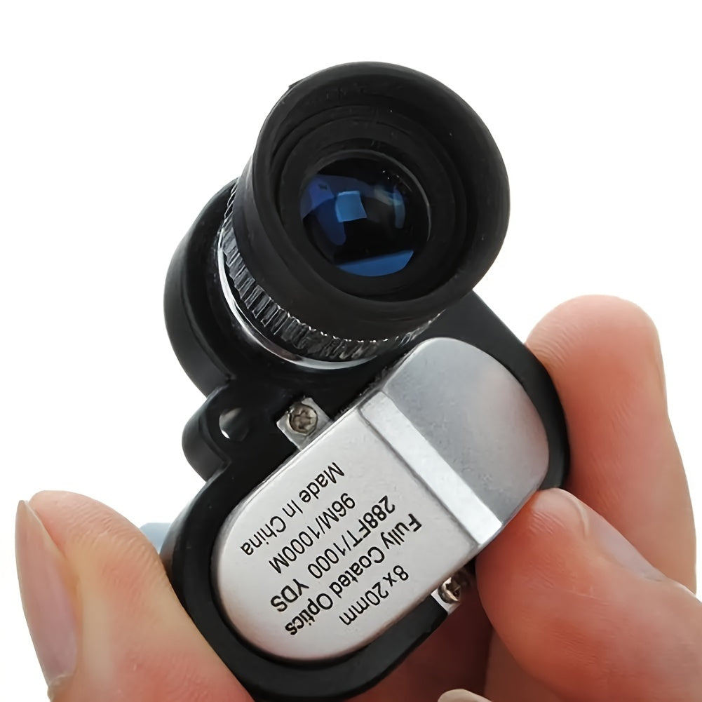 8x20 HD Night Vision Mini Pocket Zoom Monocular Outdoor