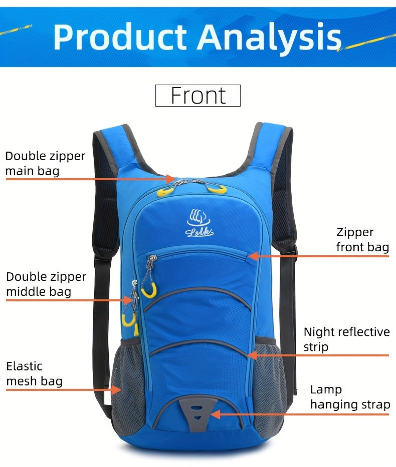 5.28gal Lightweight Outdoor Sports Backpack - Breathable