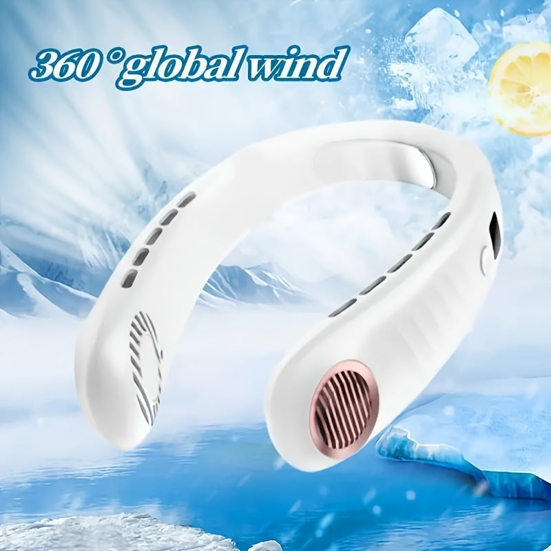 Ultra-Portable Mini Hanging Neck Fan - Whisper-Quiet