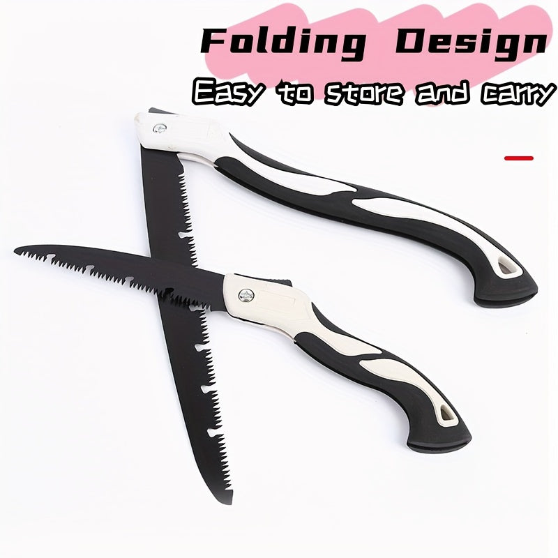 High-Carbon Steel Folding Saw - Portable, Smooth Cutting, Durable
