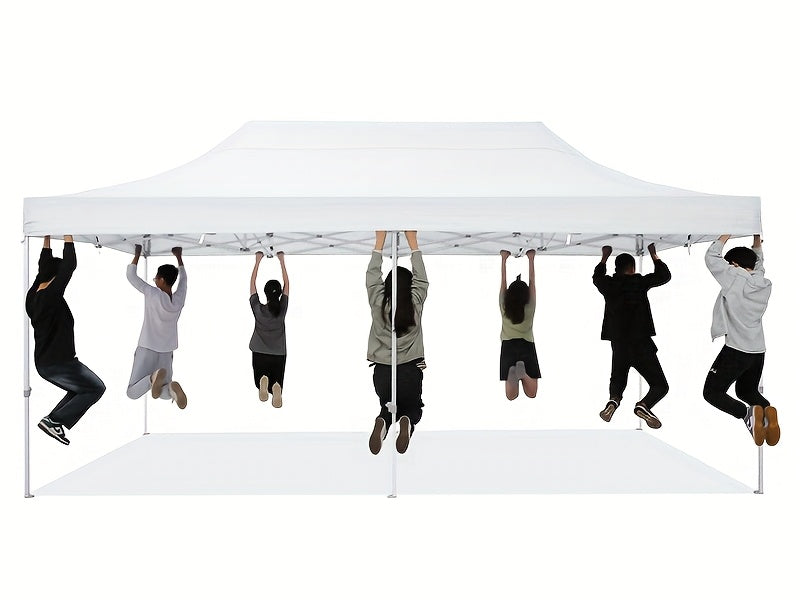 10x20ft Outdoor Canopy Tent with Sidewalls, Waterproof Canopy, Carry Bag with Wheels