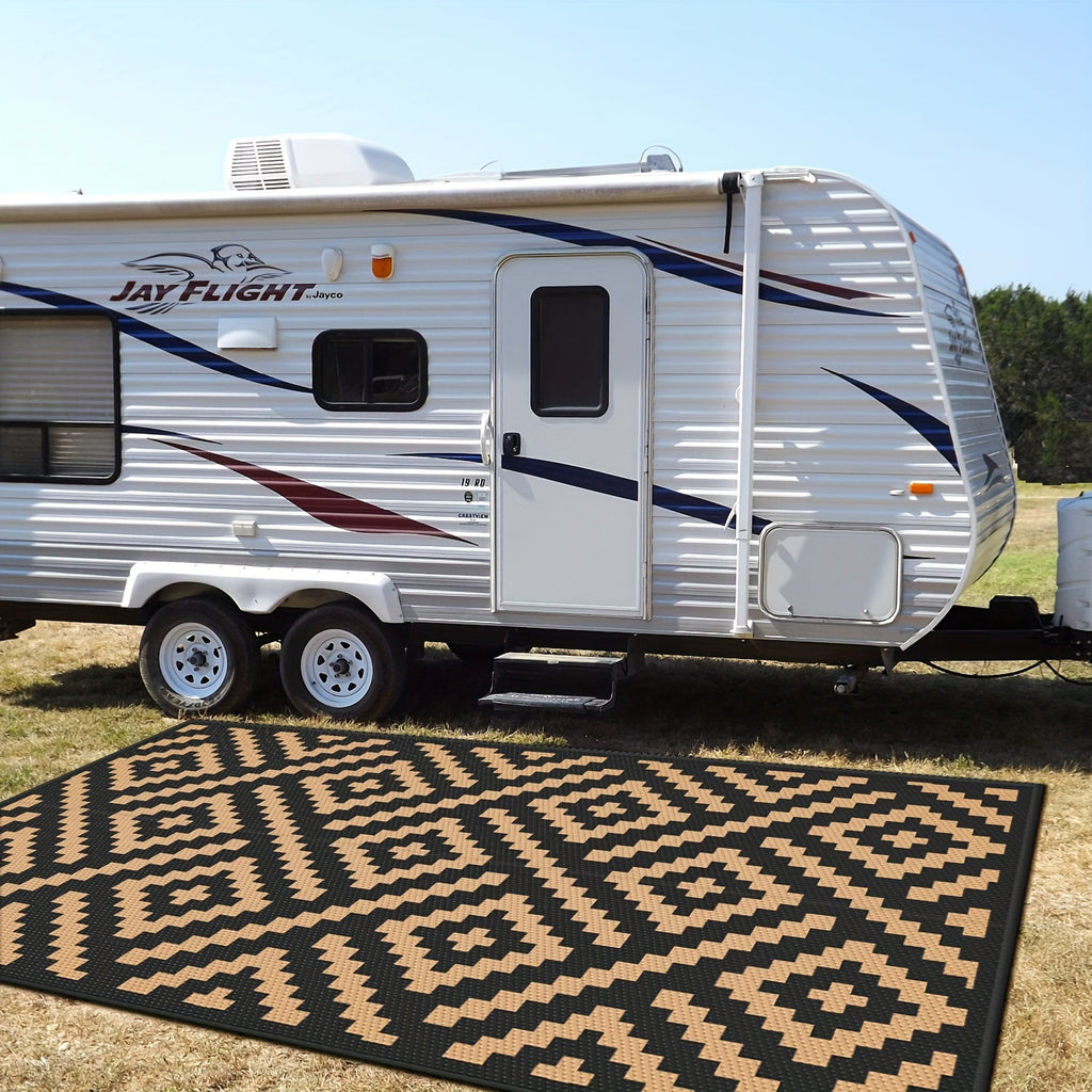 Outdoor Rug Waterproof, Reversible Mats