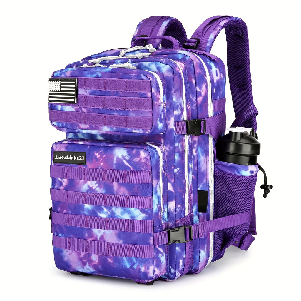 25L Large Capacity Rucksack Backpack - Water-Resistant