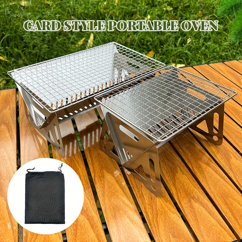 Portable Silvery Barbecue Grill - Available in 2 Sizes