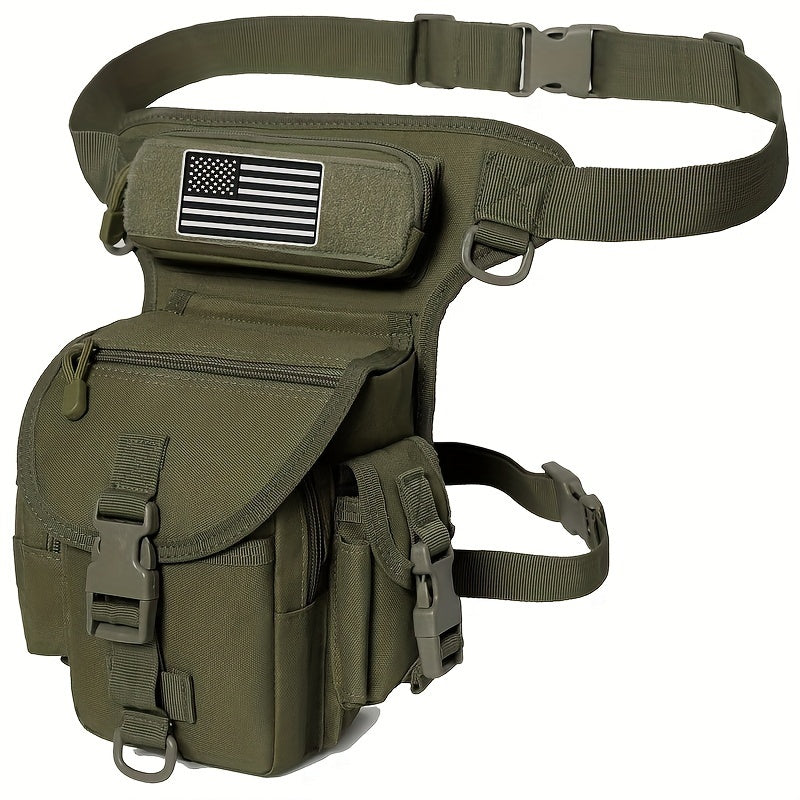 Multi-functional Outdoor Leg Bag For Fishing - Durable Water-Resistant Nylon