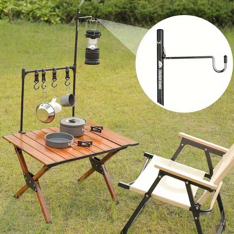 Aluminum Alloy Folding Hanging Rack With Detachable Hook