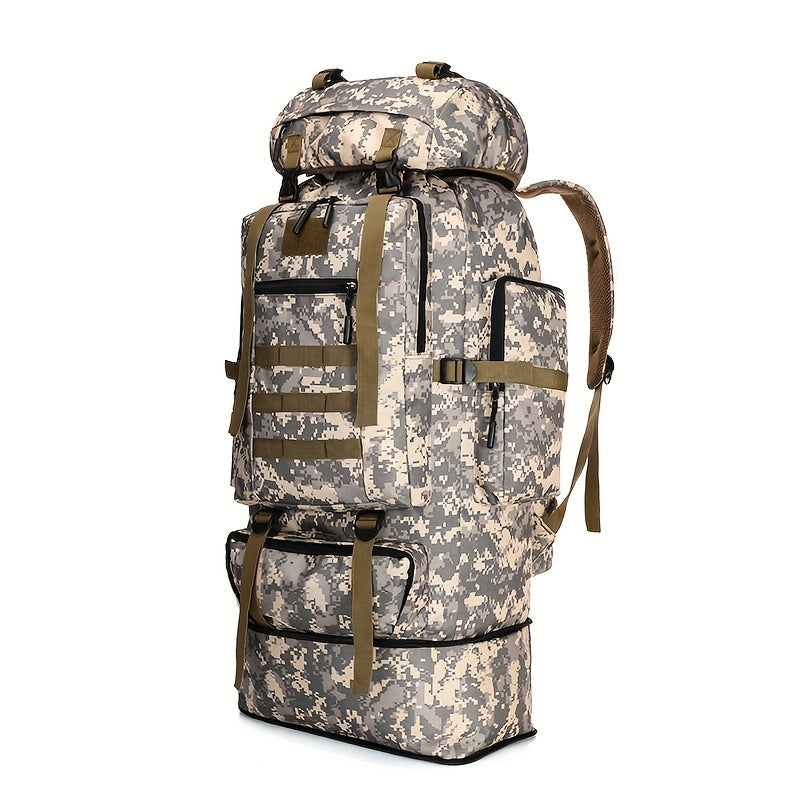 JUMAHE 18.5 gal-26.5 gal Expandable Hiking Backpack with Camouflage Print