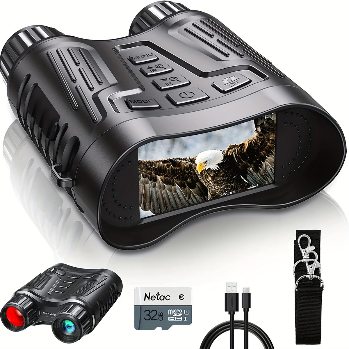 High-Definition Infrared Binoculars for Nighttime Use