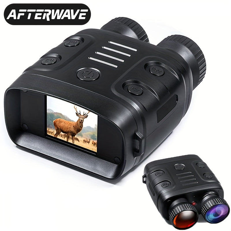 1080p Infrared Night Vision Goggles with 10x Zoom, 7-Adjustments