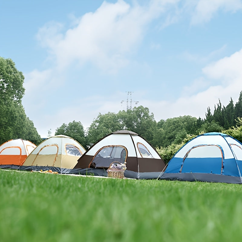 Fully Automatic Luxury Large Family Tent with Two Doors, Two Windows, One Skylight