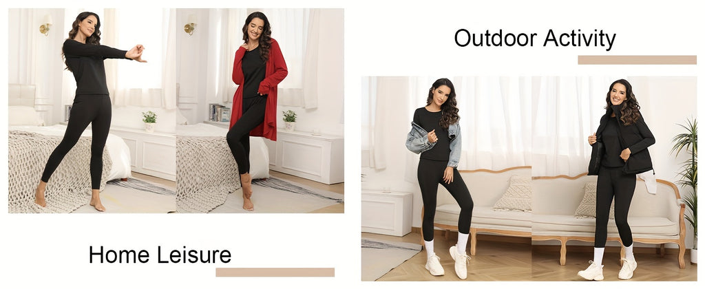 3-Pack Womens Super Cozy Thermal Underwear Set