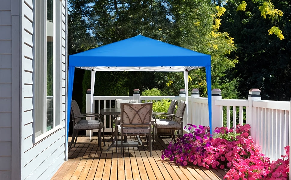 10x10 Ez Pop Up Canopy Tent, UPF 50+ Waterproof