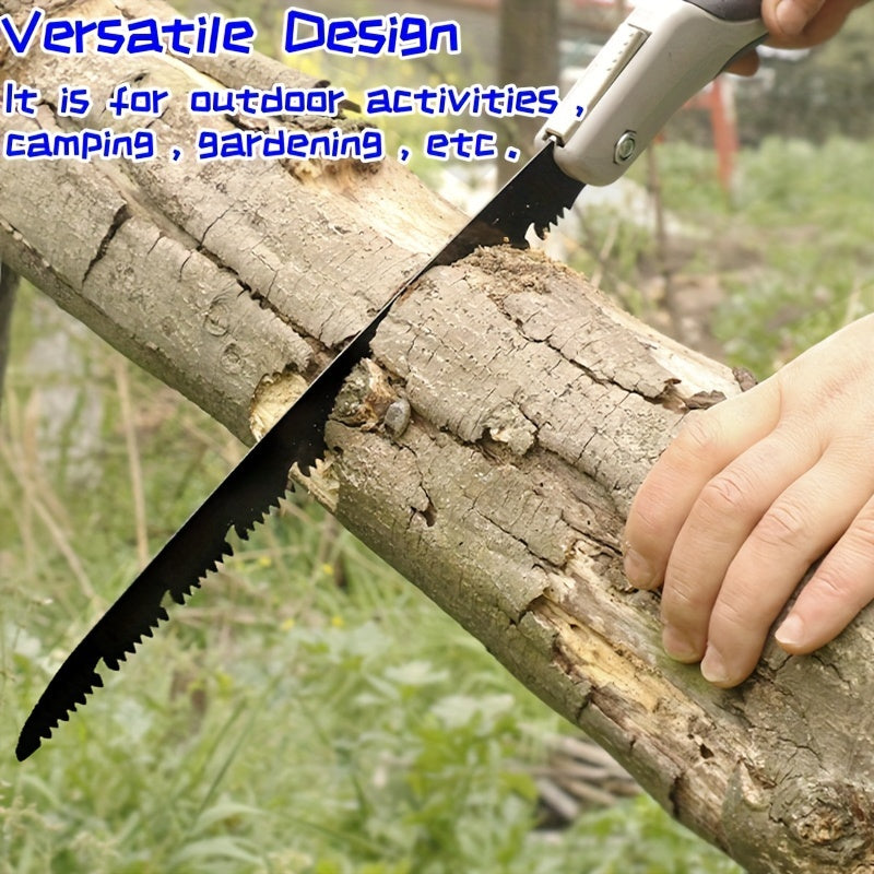High-Carbon Steel Folding Saw - Portable, Smooth Cutting, Durable