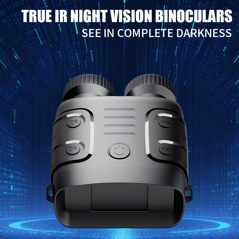 1080p Infrared Night Vision Goggles with 10x Zoom, 7-Adjustments