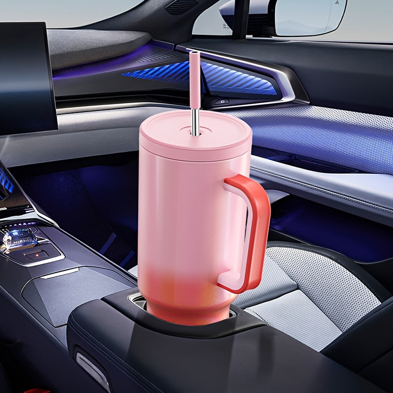 40oz Stainless Steel Insulated Tumbler With Lid And Straw