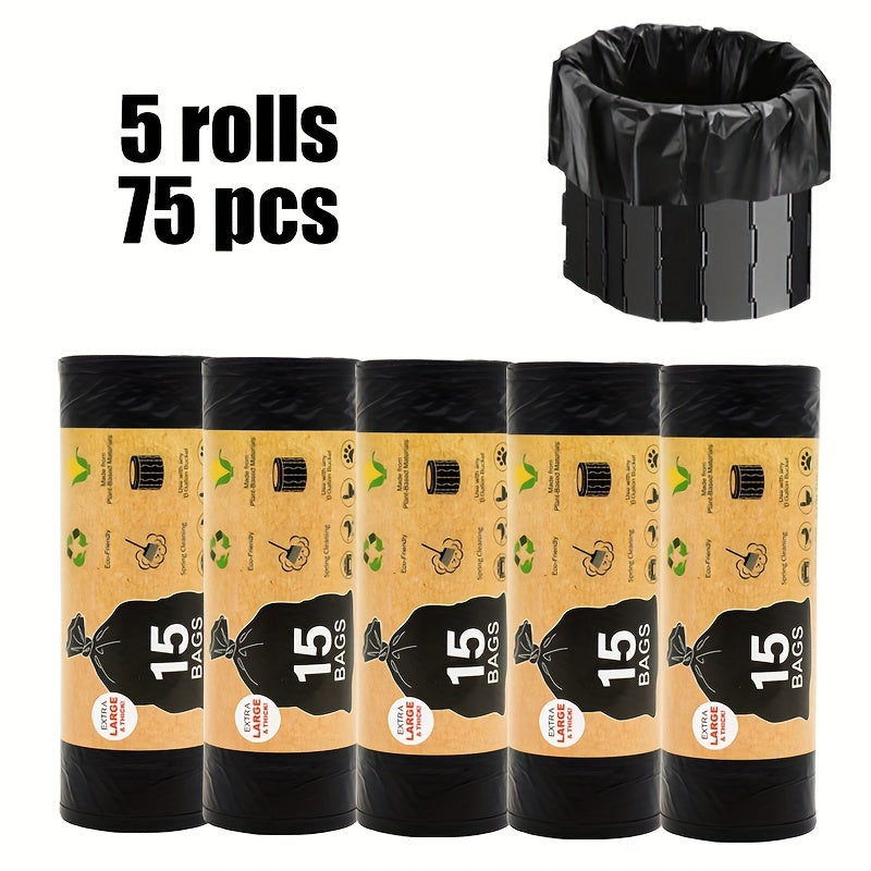 1/3/5 rolls Portable Toilet Bag for 5-8 Gallon Buckets, Camping Toilet Liner