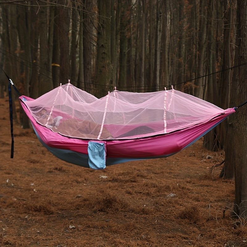 Anti-Rollover Double Hammock with Mosquito Net