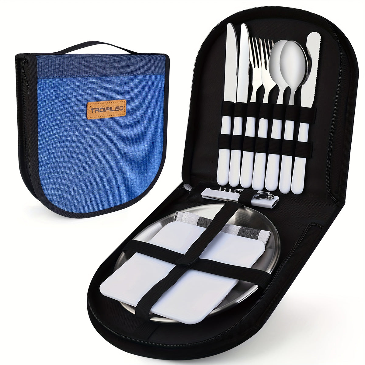 Camp Silverware Picnic Tableware Storage Set