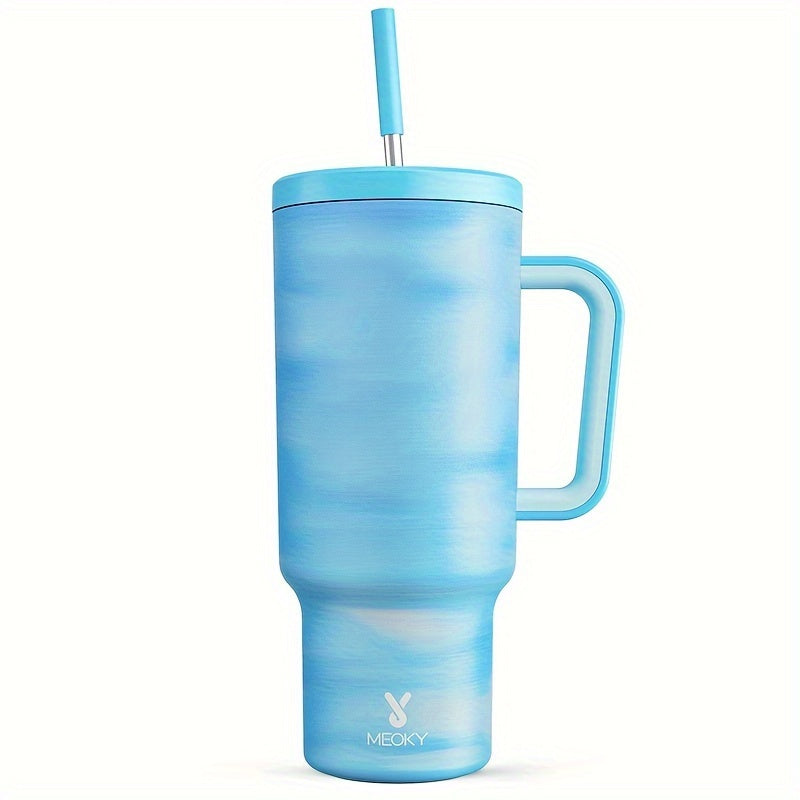 40oz Stainless Steel Insulated Tumbler With Lid And Straw