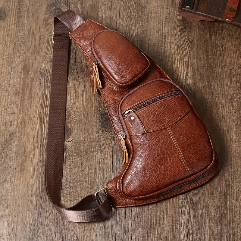 Vintage Genuine Leather Sling Bag