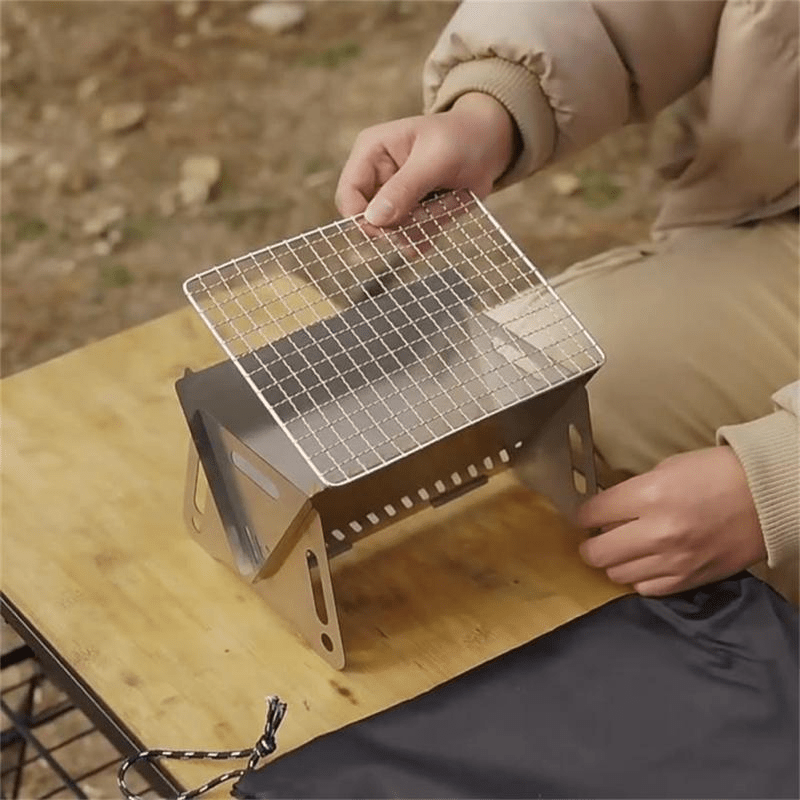 Outdoor Portable Grill Stainless Steel Mini Camping Oven