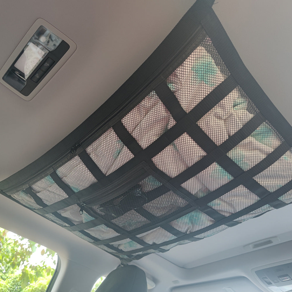 Maximize Your Car's Storage Space with This Large Ceiling Cargo Net