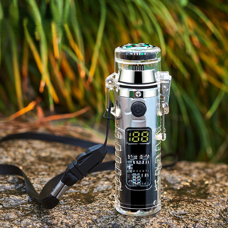 Rechargeable Electric Lighter - LED Intelligent Compass