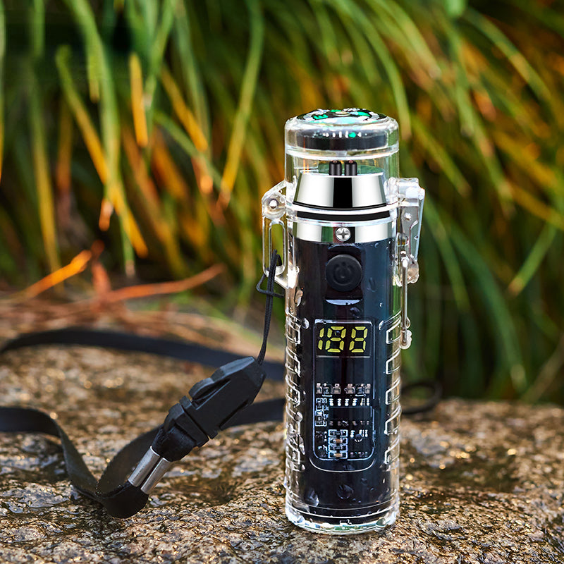 Rechargeable Electric Lighter - LED Intelligent Compass
