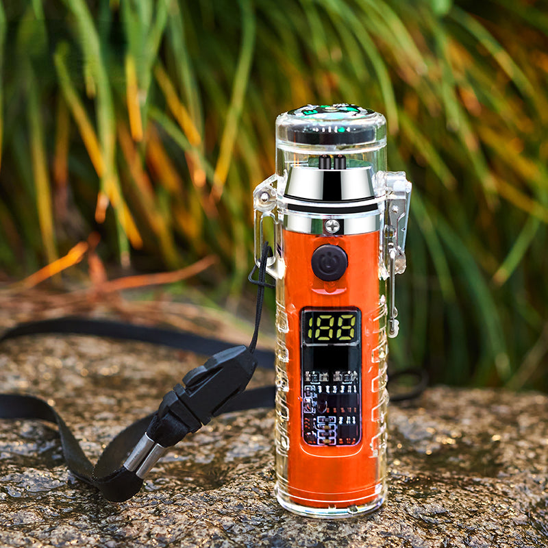 Rechargeable Electric Lighter - LED Intelligent Compass