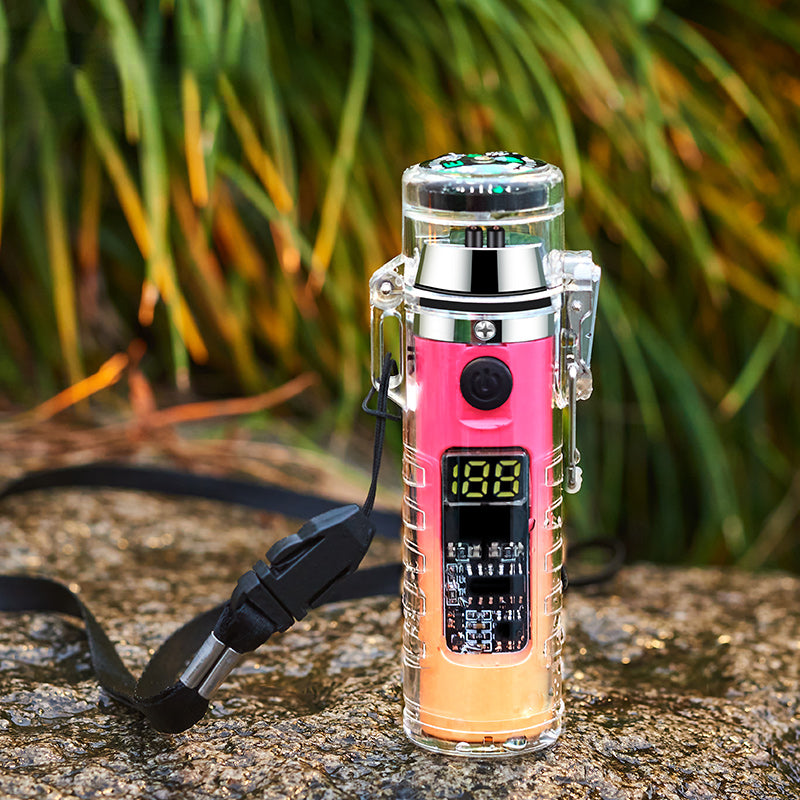 Rechargeable Electric Lighter - LED Intelligent Compass