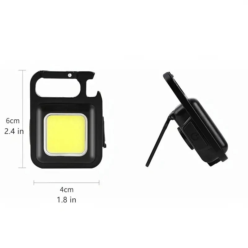 Ultra-Bright Mini LED Flashlight - Rechargeable, Compact Keychain Design