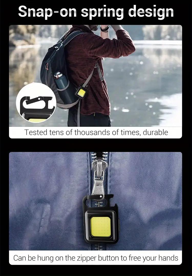 Ultra-Bright Mini LED Flashlight - Rechargeable, Compact Keychain Design