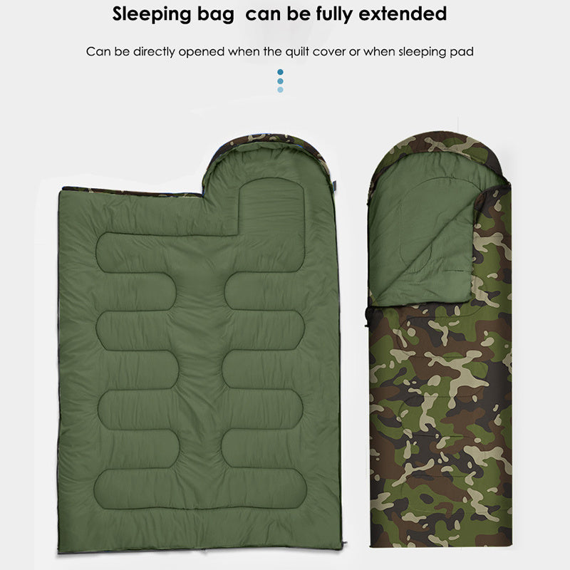 Waterproof Camouflage Sleeping Bag - Warm, Compressed, and Cold-Proof