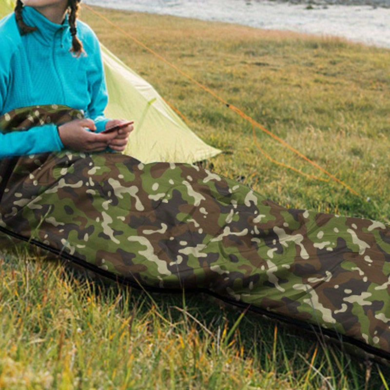 Waterproof Camouflage Sleeping Bag - Warm, Compressed, and Cold-Proof