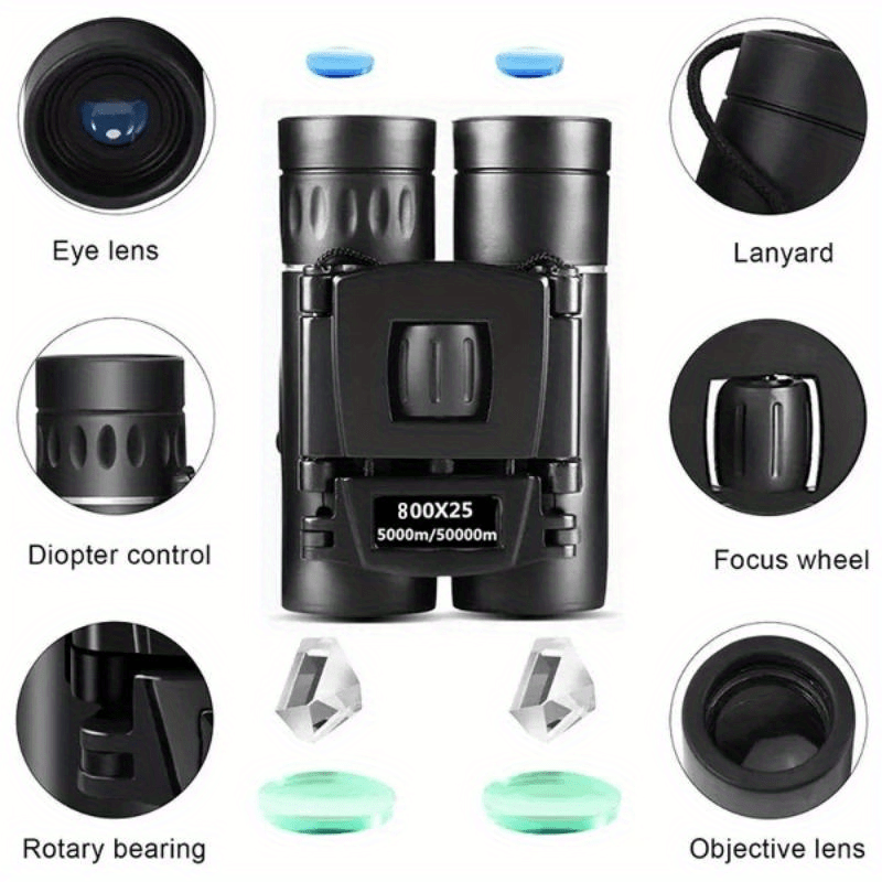800x25 High-Power Long-Range Binoculars Telescope - HD Zoom